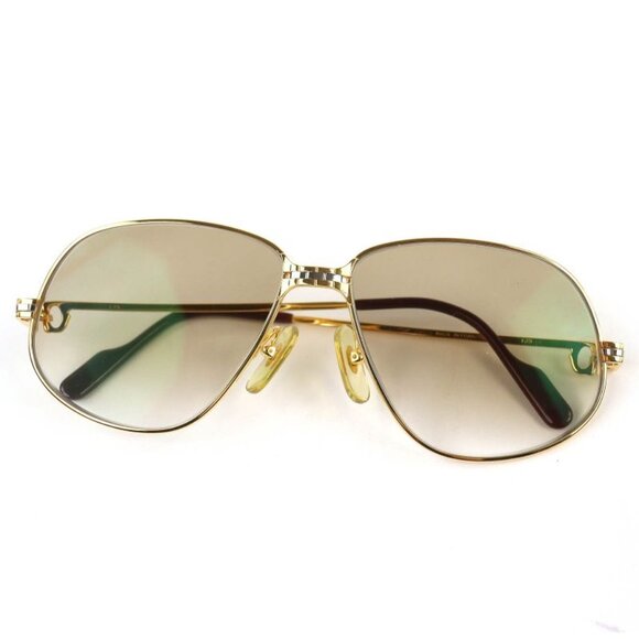 Cartier Teardrop Sunglasses Eyewear Gold Bordeaux main image 3
